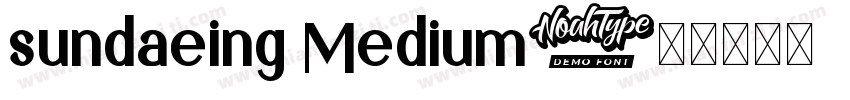 sundaeing Medium字体转换